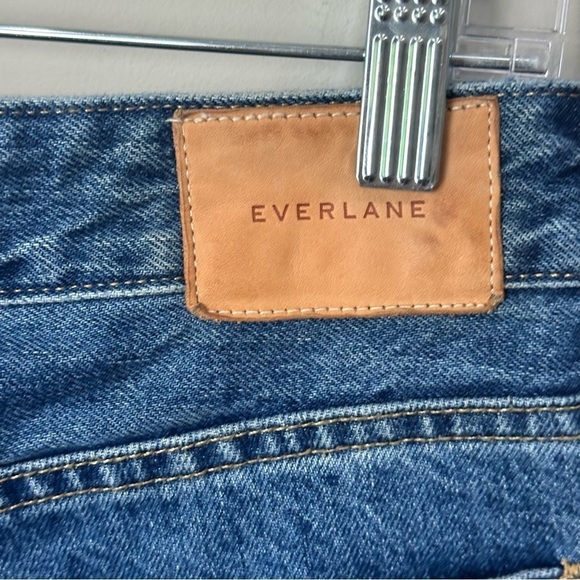 Everlane Curvy 90s Cheeky Straight Jeans Blue Ankle Organic Cotton Rigid - Picture 6 of 8